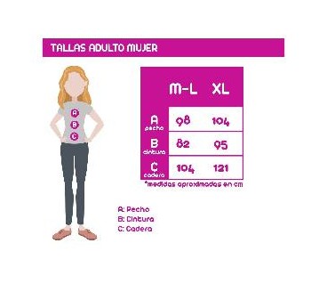 -DISFRAZ MUJER HIPPIE 3XL