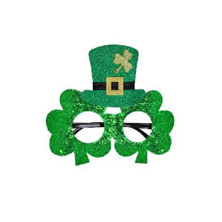 -GAFAS TREBOL CON MINI CHISTERA DE SAN PATRICIO