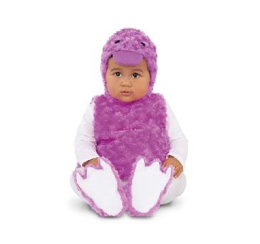 -DISFRAZ PATITO PELUCHE LILA 7-12 MESES