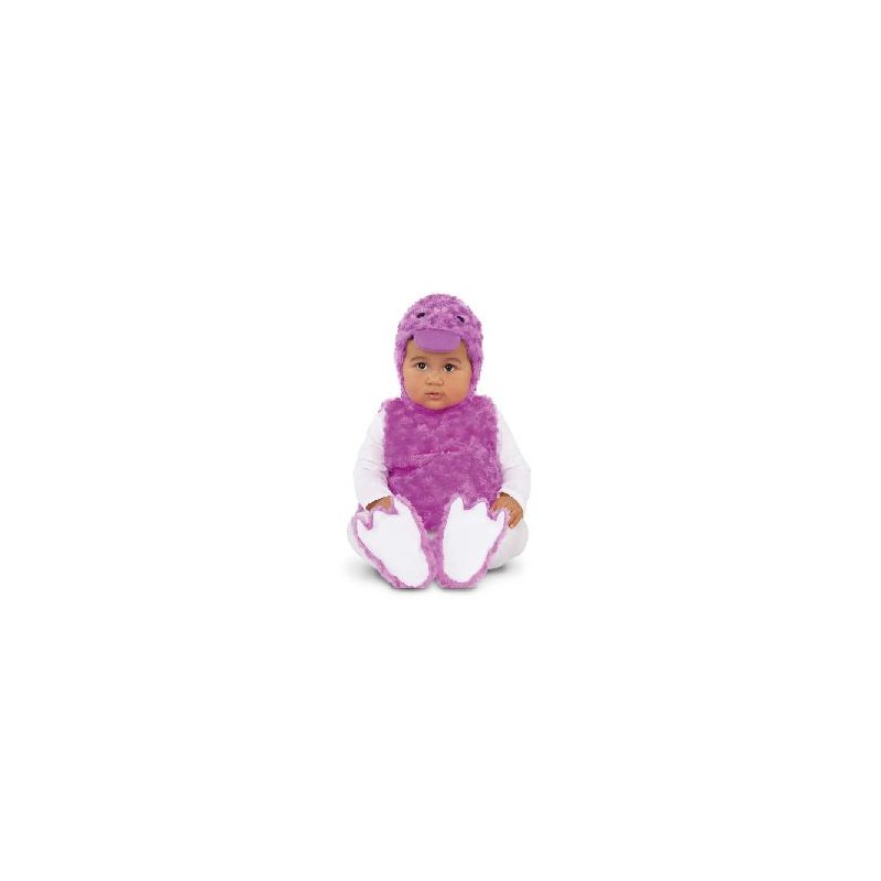 -DISFRAZ PATITO PELUCHE LILA 7-12 MESES