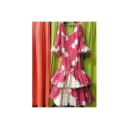-VESTIDO CORDOBA COLORETE LUNAR GALLETA 48