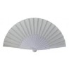 ABANICO DE MADERA COLOR BLANCO