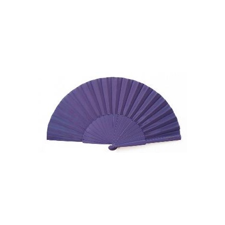ABANICO MADERA COLOR MORADO
