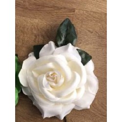 FLOR FLAMENCA AMARMOLADA BLANCO ROTO 11*11