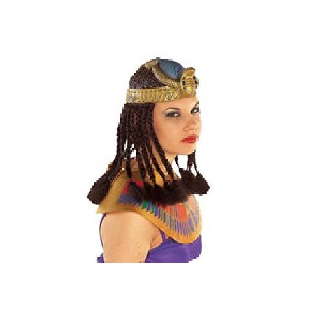 -PELUCA GORRO CLEOPATRA CON TRENZAS