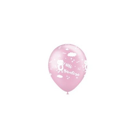 -GLOBO "MI BAUTIZO" ROSA 90 CM