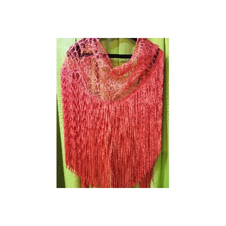 MANTON ENCAJE CORAL