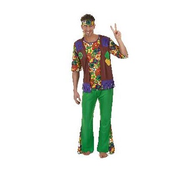 -DISFRAZ HIPPIE HOMBRE M-L