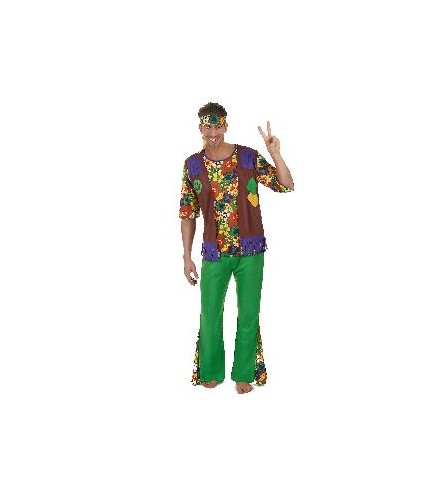 -DISFRAZ HIPPIE HOMBRE M-L