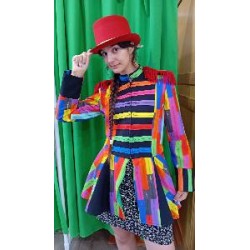 -CHAQUETA MULTICOLOR DE CREMALLERAS XS