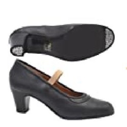 -ZAPATO FLAMENCO NEGRO GOMA CLAVO 39