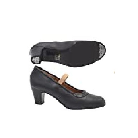 -ZAPATO FLAMENCO NEGRO GOMA CLAVO 39