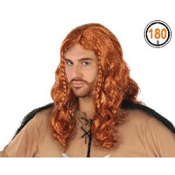 -PELUCA VIKINGO CON TRENZA