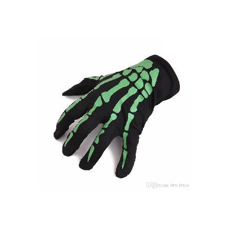 -GUANTE ESQUELETO VERDE