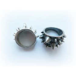 ANILLO PUAS RODIO DORADO Y PLATA