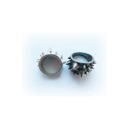 ANILLO PUAS RODIO DORADO Y PLATA