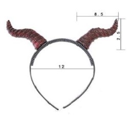 -DIADEMA CUERNOS DEMONIA
