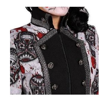 -CHAQUETA MUJER  CALAVERAS M