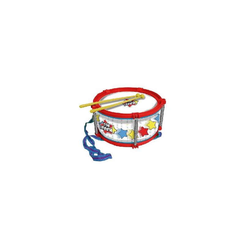 -TAMBOR CON BAQUETAS Y CORREA INFANTIL