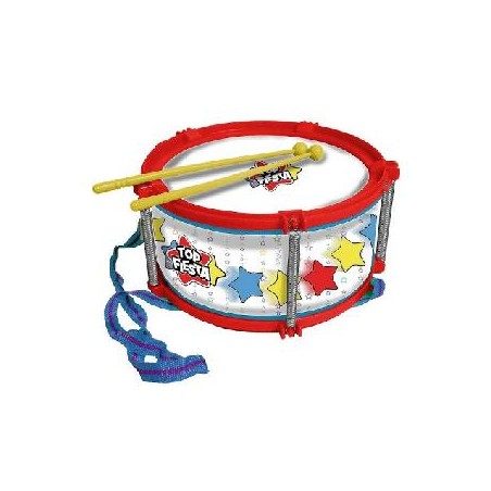 -TAMBOR CON BAQUETAS Y CORREA INFANTIL