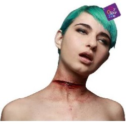 -MAQUILLAJE CICATRIZ CUELLO LATEX