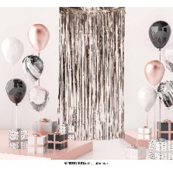 -CORTINA METALIZADA ORO ROSA