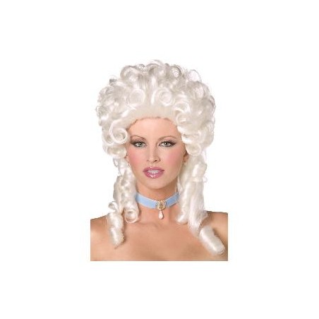 -PELUCA BARROCA BLANCA