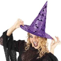 -SOMBRERO BRUJA COOL LILA