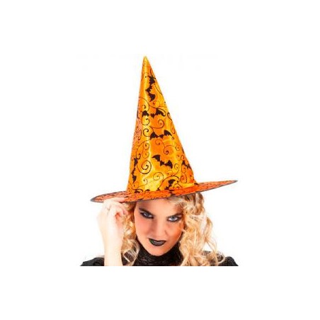 -SOMBRERO BRUJA NARANJA