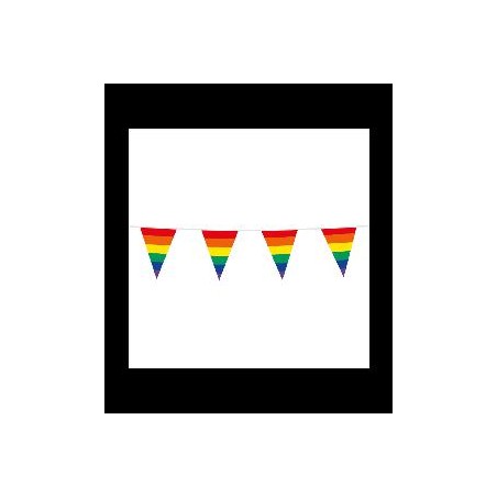 -GUIRNALDA BANDERIN LGTBI 10M ARCOIRIS 20X30CM