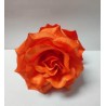 FLOR FERIA DOBLE FLAMENCA PINZA NARANJA T-G