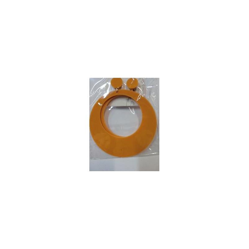 PENDIENTES ARO MOSTAZA 7 CM