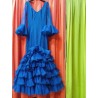 -VESTIDO JAEN AZUL COBALTO PLUMETI 36
