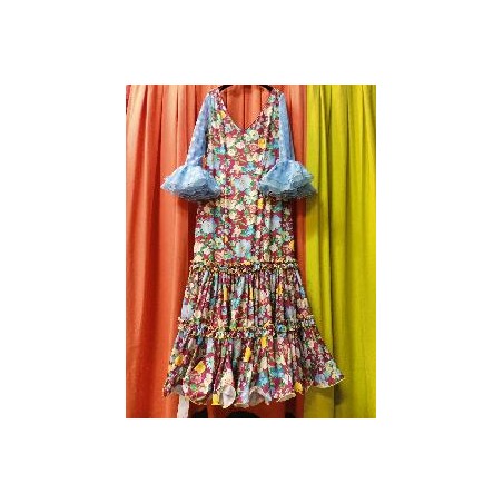 -VESTIDO ANDALUCIA ESTAMPADO BUGANVILLA 48
