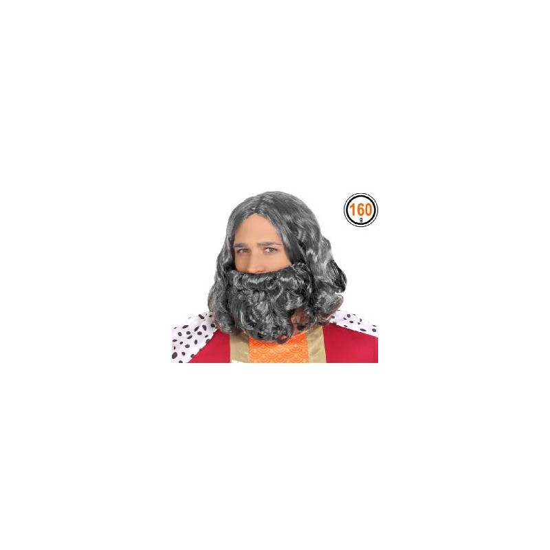 -PELUCA Y BARBA CANOSA