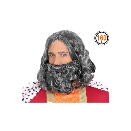 -PELUCA Y BARBA CANOSA
