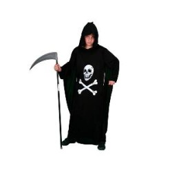 -DISFRAZ TÚNICA LA MUERTE 5-6 AÑOS