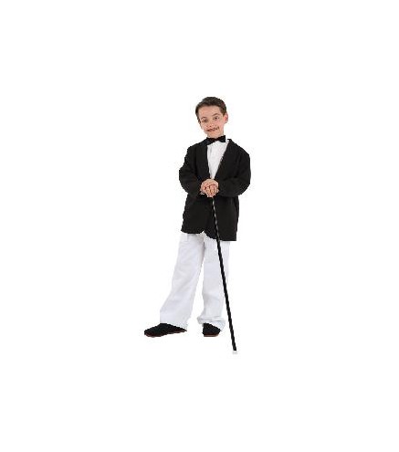 -DISFRAZ PRESENTADOR AMERICANA NEGRA INFANTIL 10