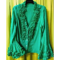 CAMISA MODELO ANDALUCIA PLUMETI VERDE 48