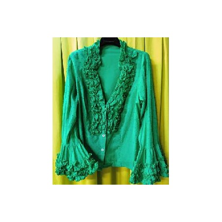CAMISA MODELO ANDALUCIA PLUMETI VERDE 48