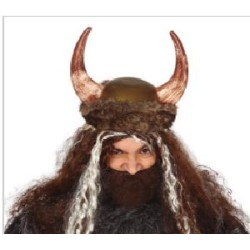 CASCO VIKINGO CON PIEL