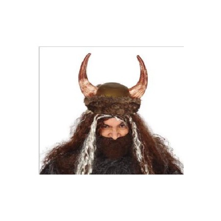 CASCO VIKINGO CON PIEL