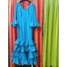 -VESTIDO JARDINERA AZUL TURQUESA 44