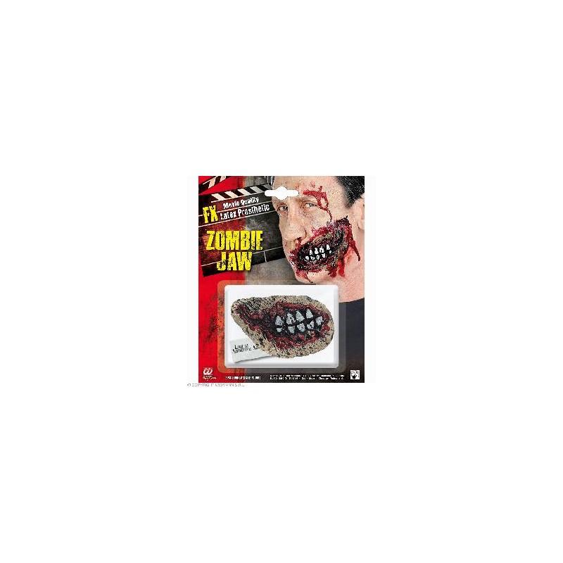 -MAQUILLAJE PROTESIS MANDIBULA ZOMBIE
