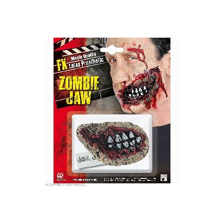 -MAQUILLAJE PROTESIS MANDIBULA ZOMBIE