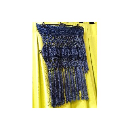 FLECO CUELLO GANCHILLO AZUL MARINO