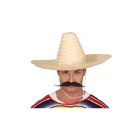 SOMBRERO MEXICANO PAJA 50CM. PAJA