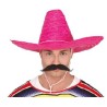 SOMBRERO MEXICANO PAJA 50CM. ROSA