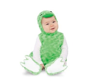 -DISFRAZ PATITO PELUCHE VERDE 12-24 MESES