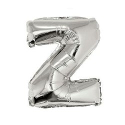 -GLOBO PLATA LETRA "Z" 114 CM.